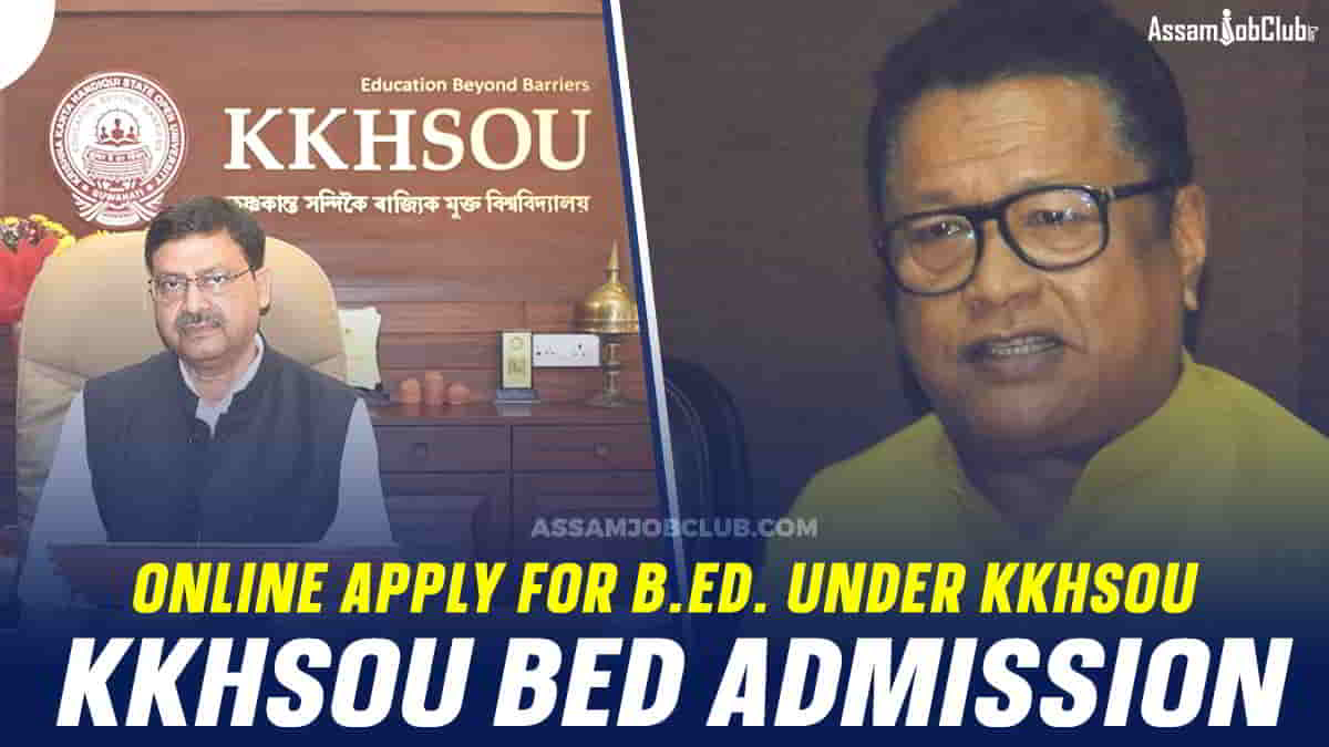 KKHSOU BEd Admission